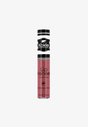 Kokie Professional Lip Veneer Cream Gloss sävyssä mauve, 6 ml putkilo mustalla korkilla ja valkoisella elefanttilogolla etiketissä.