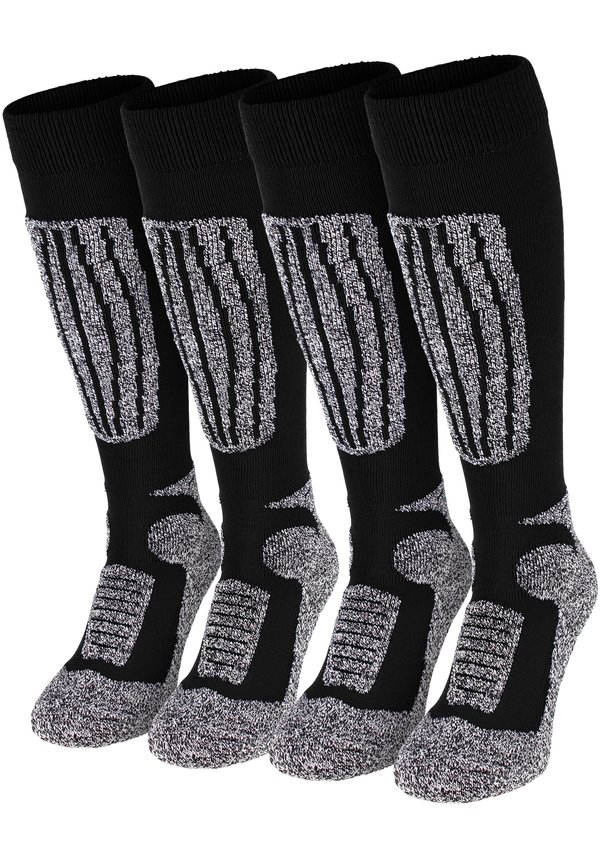 FUNKTIONS 2ER SET SNOW - Kniestrümpfe - schwarz