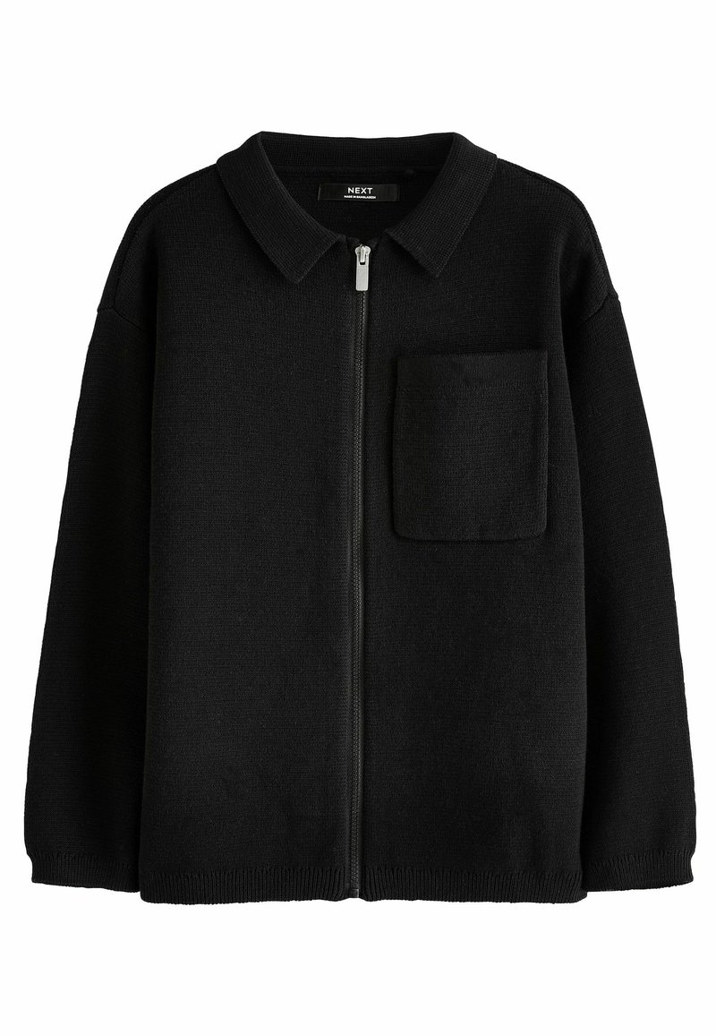 Next THROUGH COLLARED WITH POCKETS . Cardigan black/sort Zalando.dk