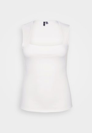 Vero Moda Curve, VMCMILLION SQUARE NECK - Débardeur - snow white