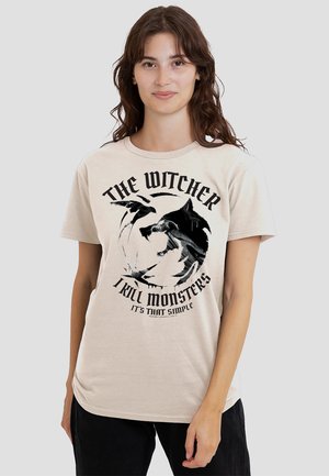 THE WITCHER - I KILL MONSTERS - T-Shirt print - black
