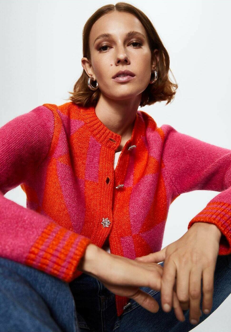 Mango PINKORA - Vest - fuchsia/donkerroze - Zalando.nl
