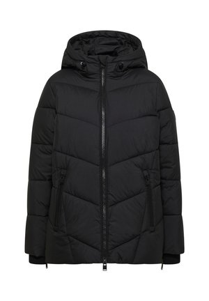 Cecil, PUFFER-JACKE IN MIDI-LÄNGE MIT KAPUZE - Veste d'hiver - black