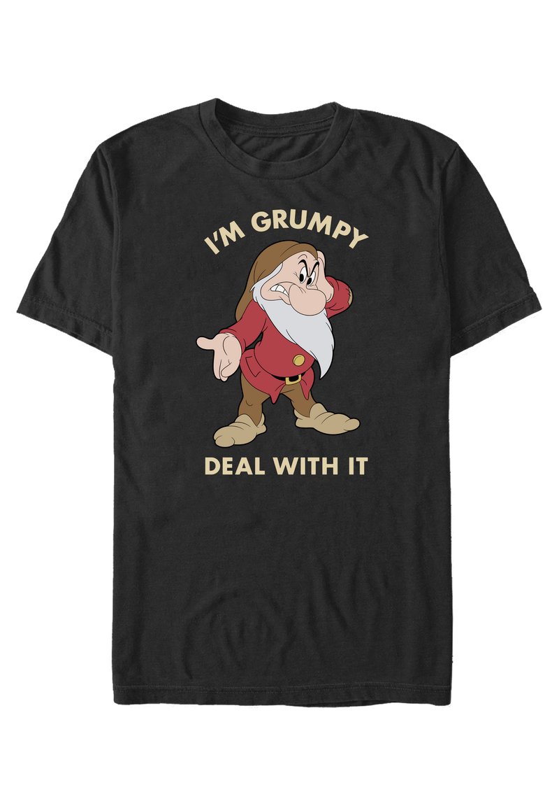 Disney - SNOW WHITE GRUMPY DEAL - T-Shirt print - black, Vergrößern