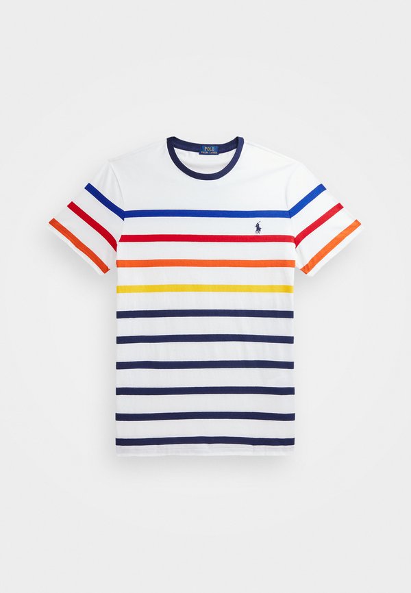 CUSTOM SLIM FIT STRIPED CREWNECK T-SHIRT - Print T-shirt4