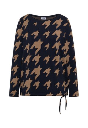 Cecil, LANGARM SHIRT MIT BOAT NECK UND PRINT - Langærmet T-shirt - urban dark blue