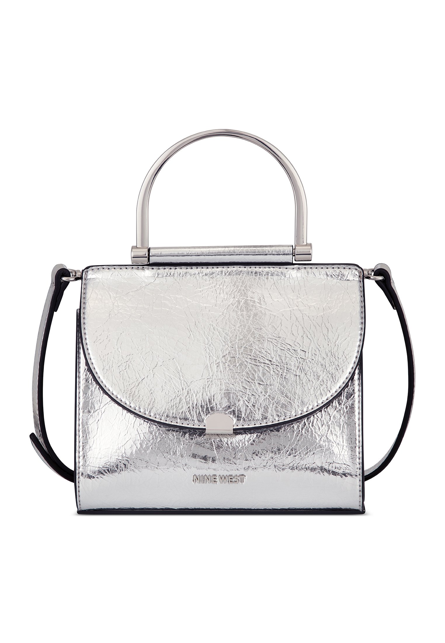 nine west silver purse