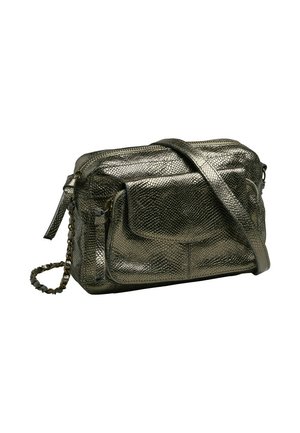 PORTÉ ÉPAULE - Sac bandoulière - noir et doré