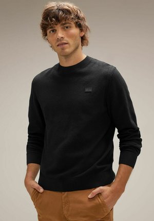 Street One MEN FEINER STRUKTUR - Jumper - schwarz