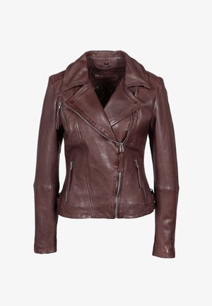 Freaky Nation BIKER PRINCESS - Lederjacke - burned umber