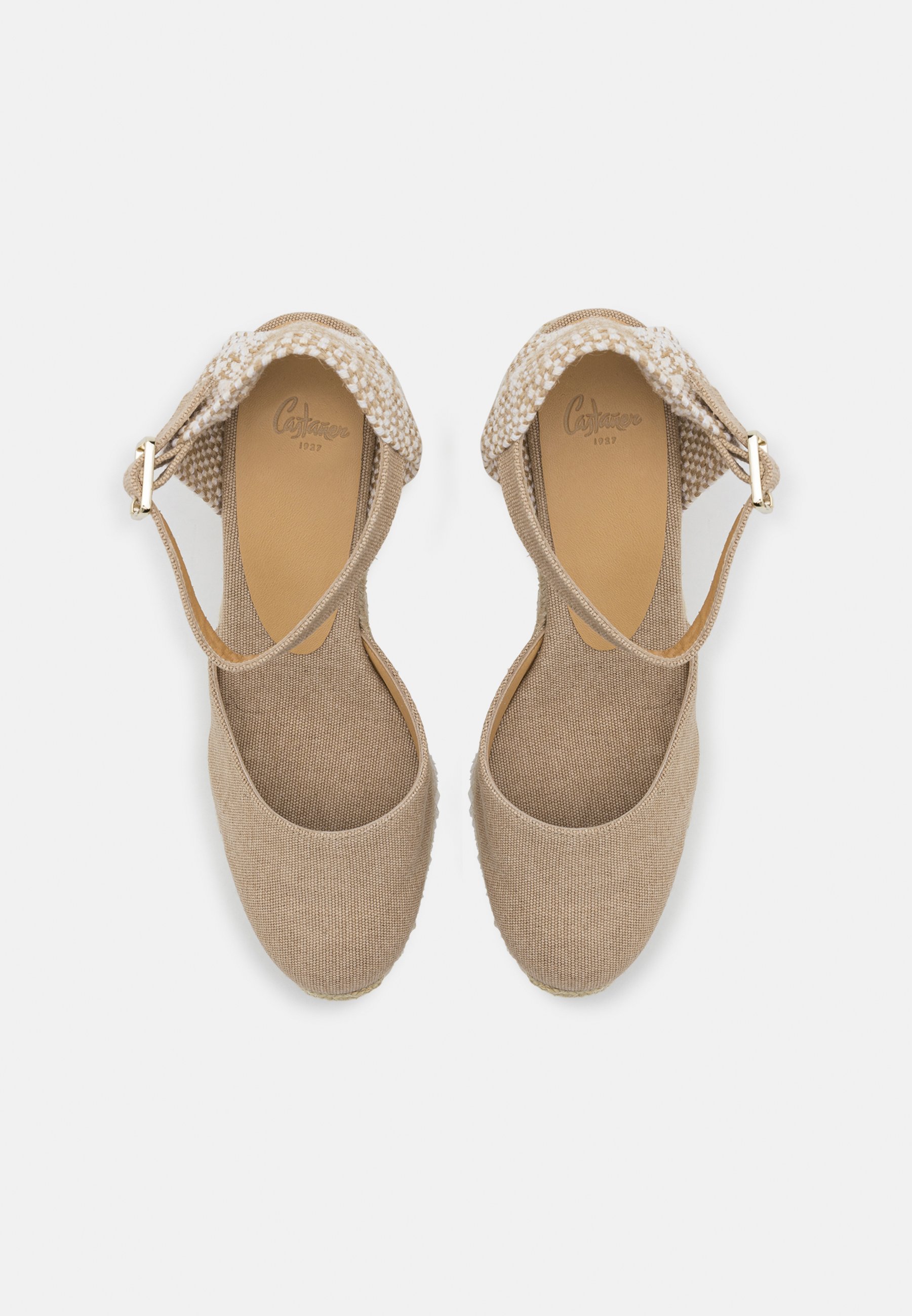 スリッポン Castaner SS25 ESPADRILLA CAROL (CAROL 6 002 SAND) Amazon.com | CASTANER Women's Carol 80 mm Wedge Espadrille