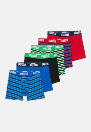 BOYS EVERYDAY STRIPED 6 PACK - Shorty - red/green