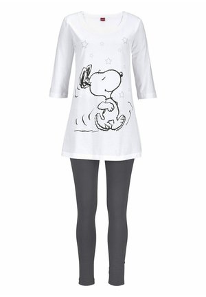 PEANUTS SET - Pyjama set - ecru-anthrazit
