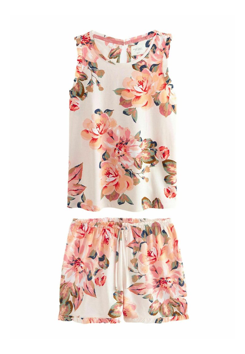 Next STANDARD - Nachtwäsche Set - ecru pink floral