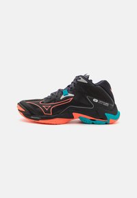 Unselected, black/neon flame/peacock blue