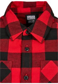 Urban Classics CHECKED - Camisa - black/red