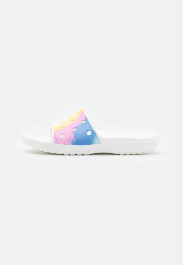 CLASSIC TIEDYE - Chanclas de baño - white/multicolor