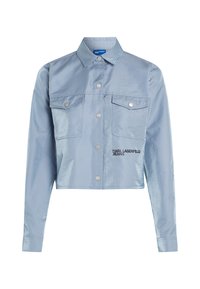 Karl Lagerfeld Jeans BOXY IRIDESCENT SHIRT - Pogājama blūze - iridescent eventide