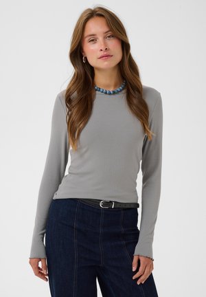 Saint Tropez, OLALIASZ LONG SLEEVE - Top s dlhým rukávom - mist grey melange
