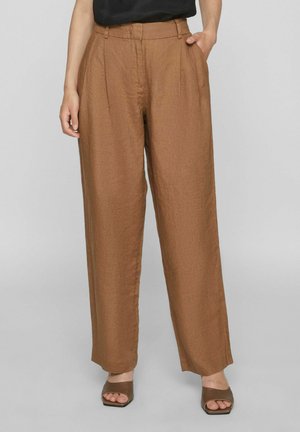 VILA VICLUA HW WIDE NOOS - Pantaloni - vintage indigo/blu denim