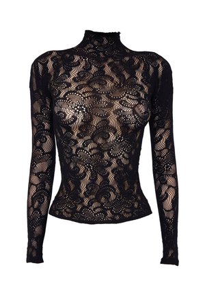 Calzedonia, POP FLORAL FISHNET - Blouse - black