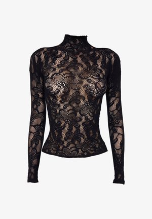 Calzedonia, POP FLORAL FISHNET - Blusa - black