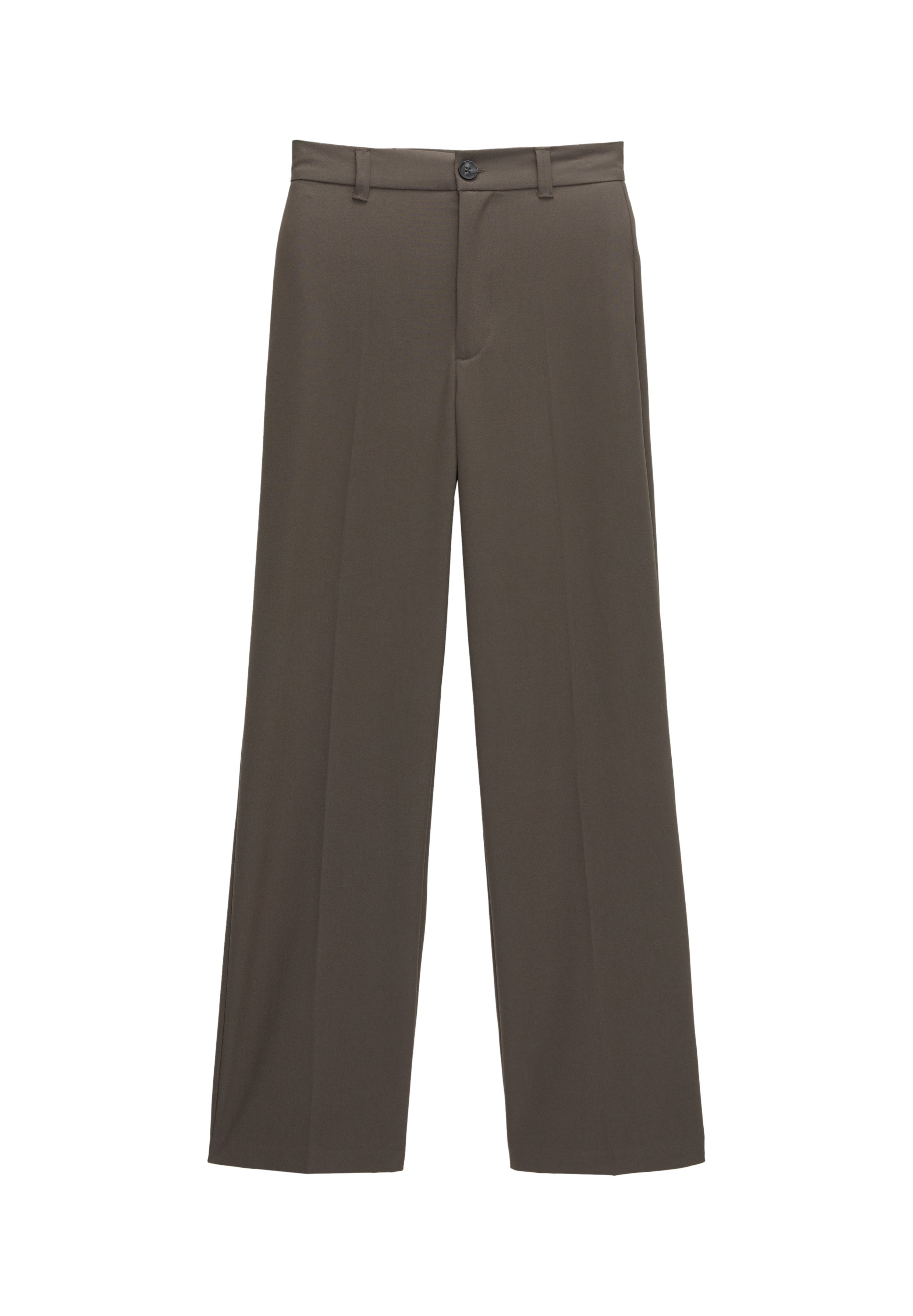 Dark brown formal trousers