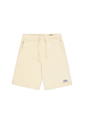 Alpha Industries BASIC SMALL LOGO - Treniņtērpa apakšdaļas - vintage white