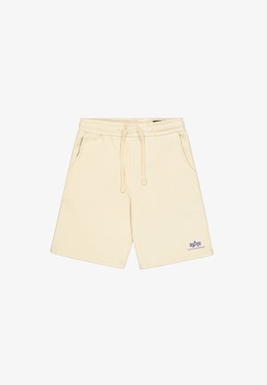 Alpha Industries BASIC SMALL LOGO - Treniņtērpa apakšdaļas - vintage white