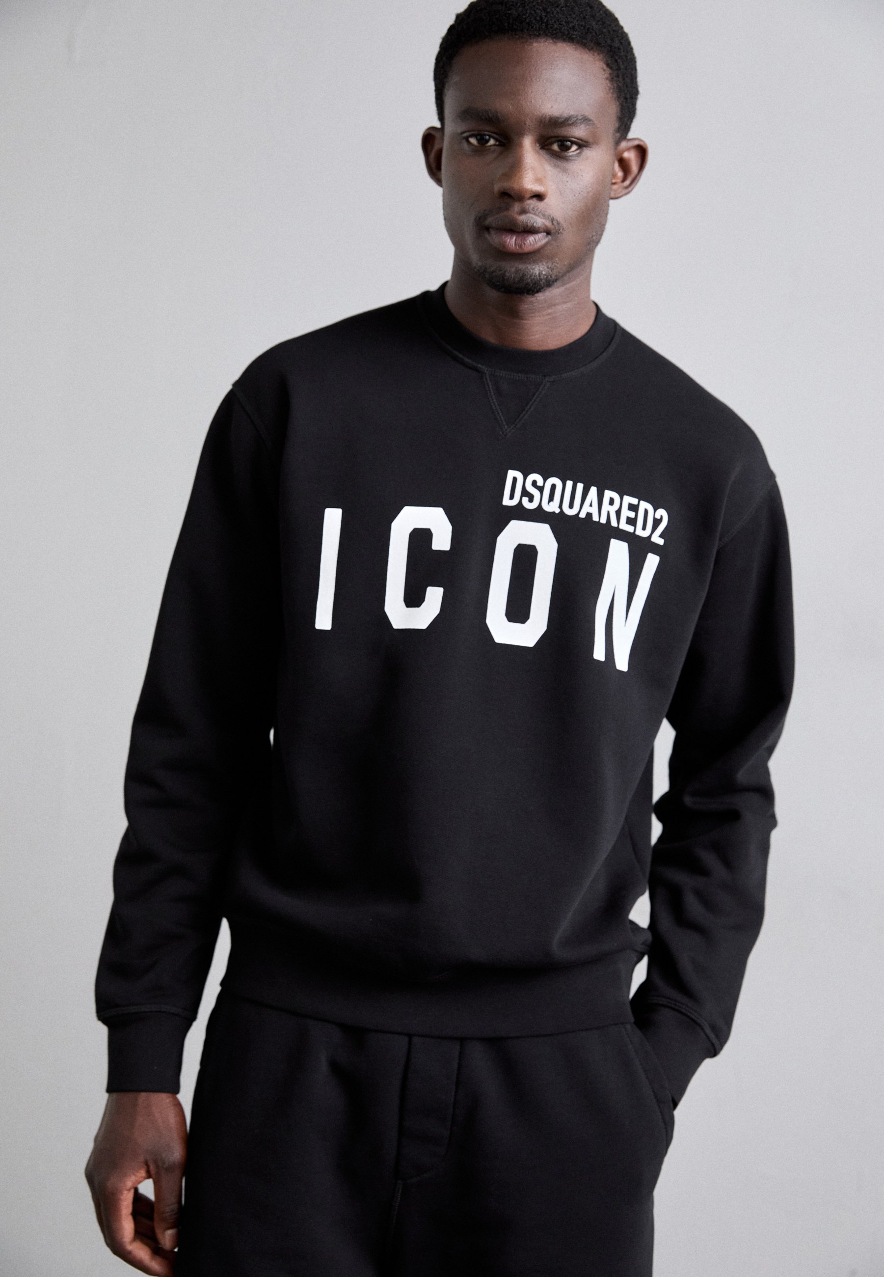 DSQUARED2 ICON COOL FIT CREWNECK - Sweatshirt - black - Zalando