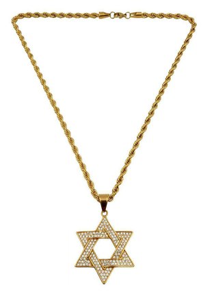 STAR OF DAVID HIP-HOP-STYLE - Collana - gold-coloured