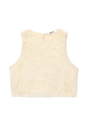 Koton, FRINGED CROP BLOUSE. - Blouse - beige
