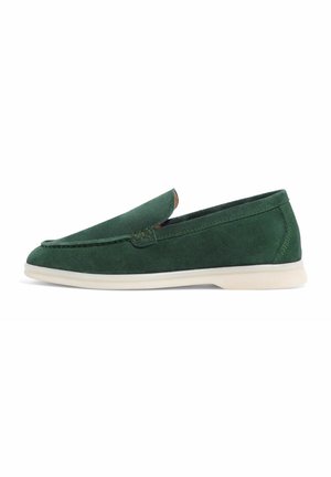 Obuća za navlačenje - green suede
