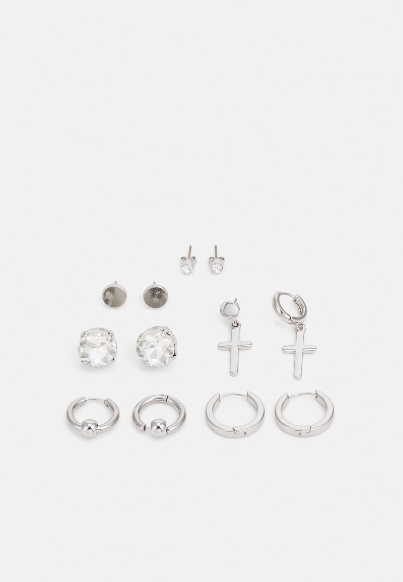 YOURTURN UNISEX 6 PACK - Fülbevalók - silver-coloured