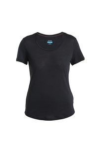 WOMEN SPHERE SCOOP TEE - T-shirts - BLACK