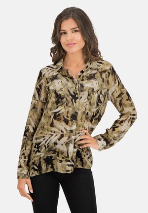 MIT ALLOVER-MUSTER - Button-down blouse - light brown