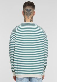 Urban Classics STRIPED CREWNECK - Sudadera - whitesand paleleaf