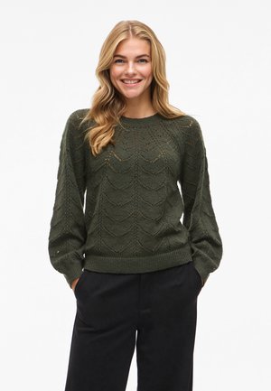 VILA VITULI O NECK DETAIL  - Camisola - deep depths