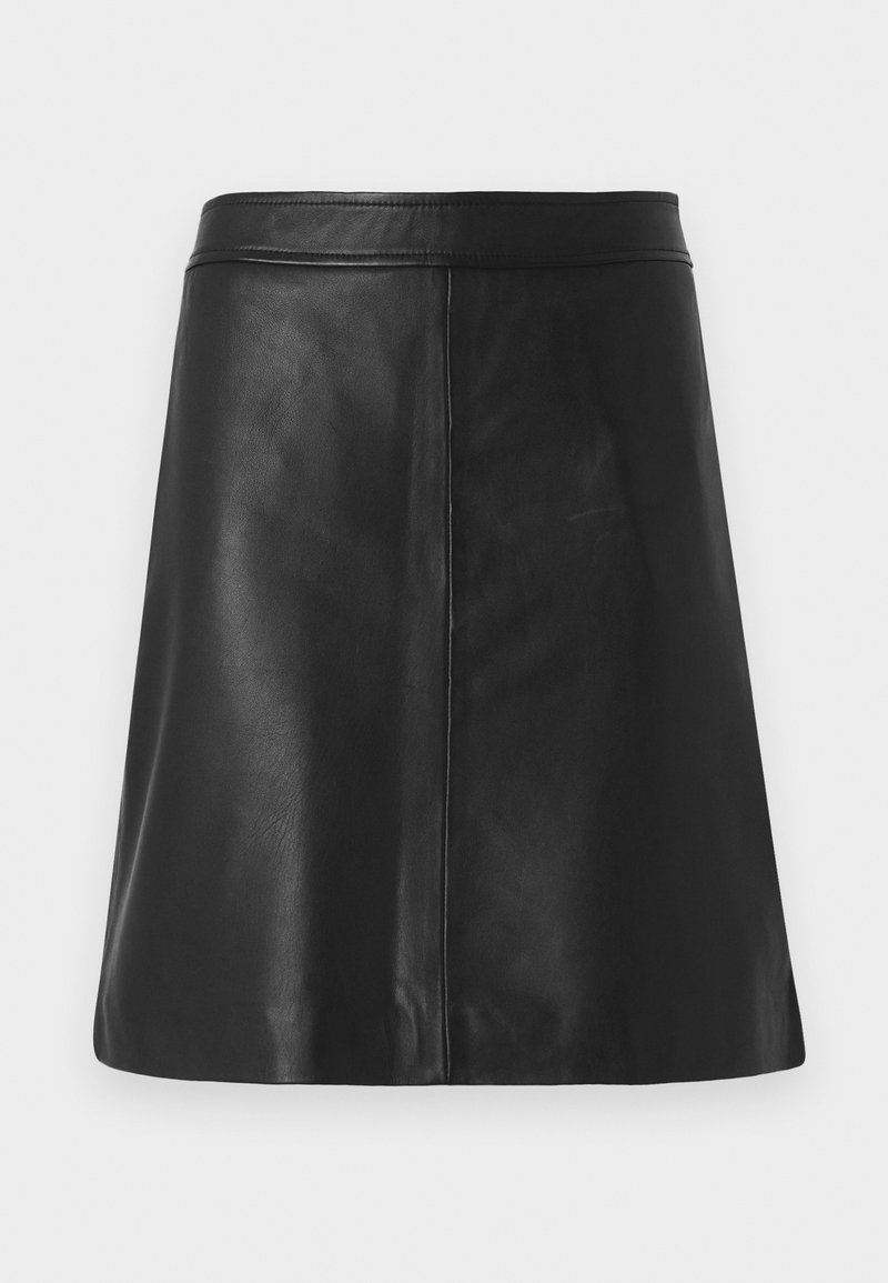 Selected Femme Leren rok zwart