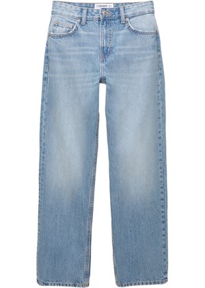 PULL&BEAR MID-WAIST - Straight leg jeans - blue denim