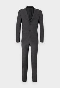 Isaac Dewhirst NOTCH TEXTURE SLIM SUIT - Κοστούμι - charcoal mix