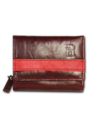 DrachenLeder Wallet - rot/dunkelrot