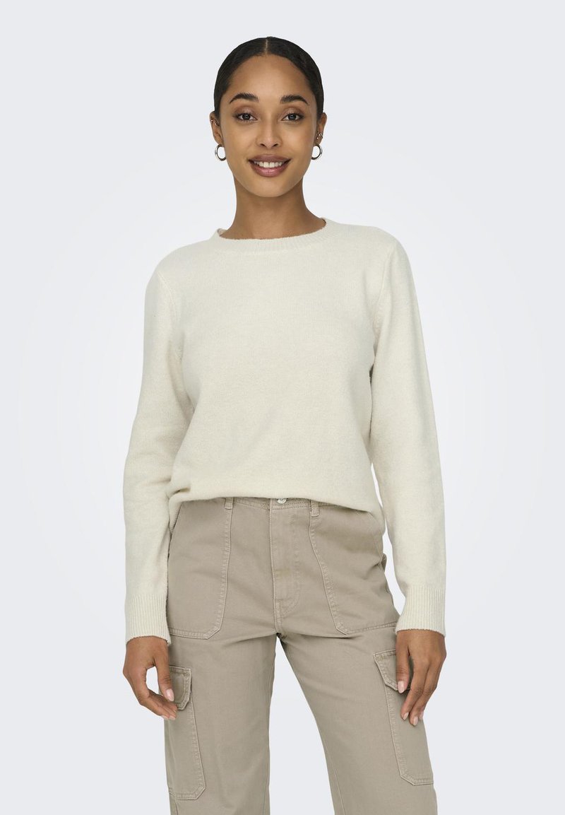 JDY JDYLAYLA ONECK - Strikkegenser - birch melange