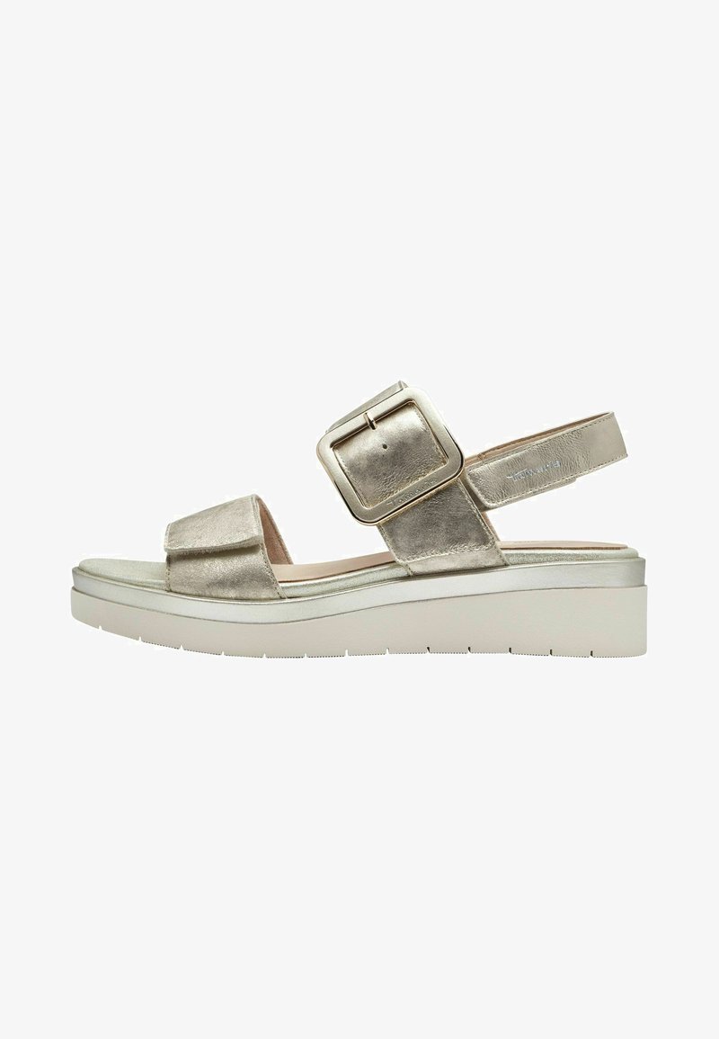 Tamaris COMFORT - Sandali con plateau - cloudy gold