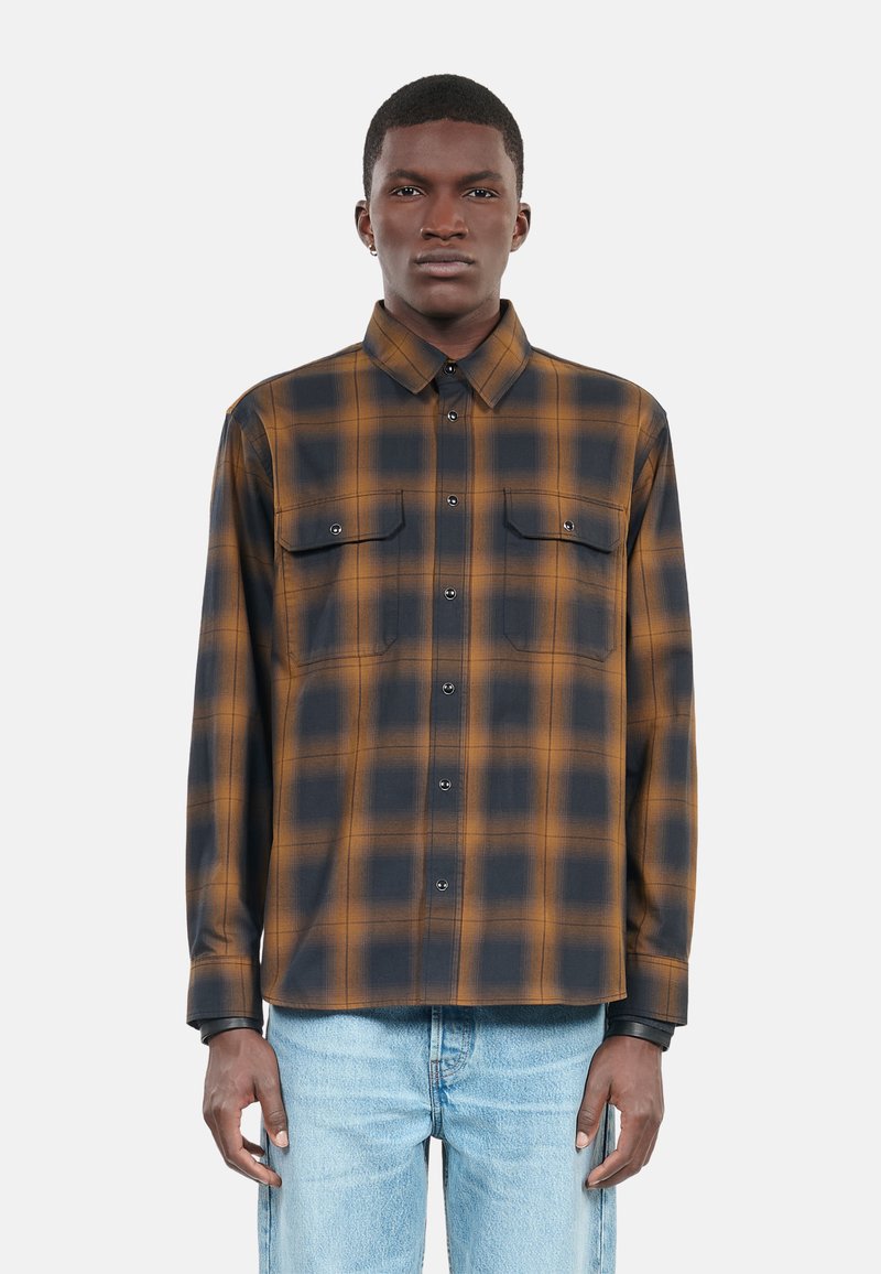 The Kooples À CARREAUX - Camicia - dark brown