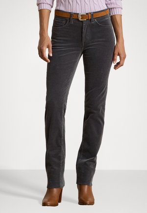 STRETCH CORDUROY STRAIGHT TROUSER - Pantaloni - onyx grey