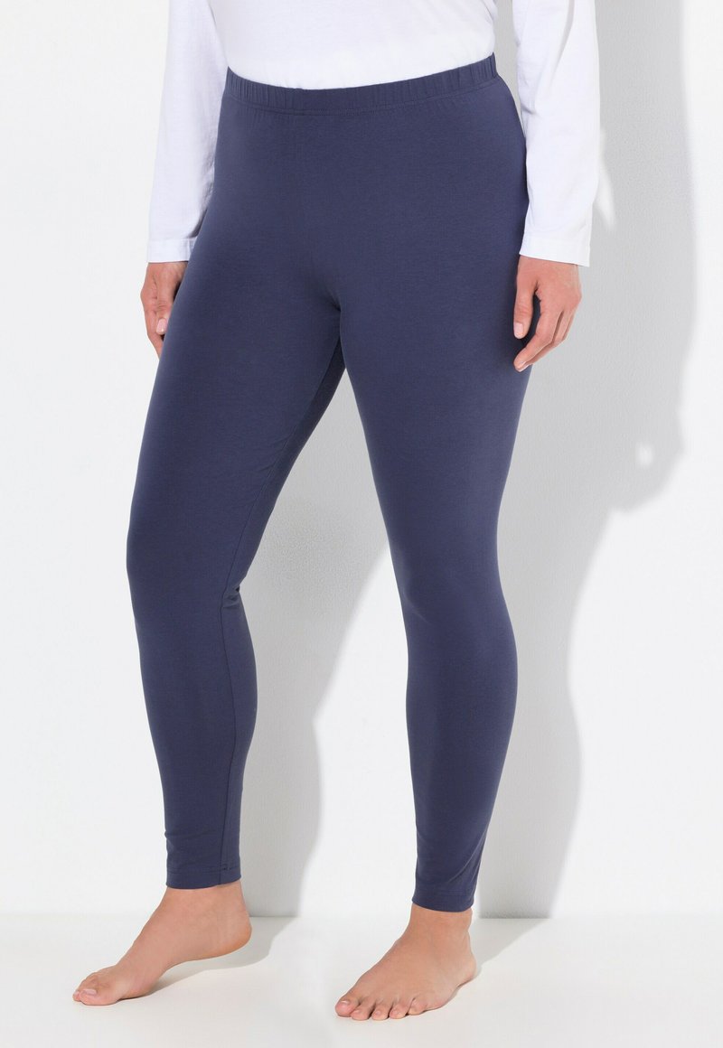 Ulla Popken RUNDUM-GUMMIBUND - Legíny - kalhoty  - dark violet