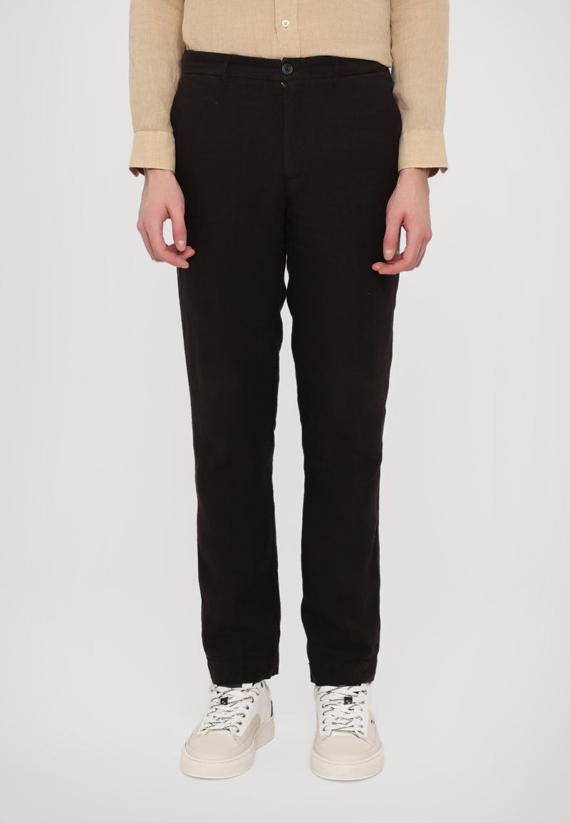 120% Lino MEN PANT - Auduma bikses - black