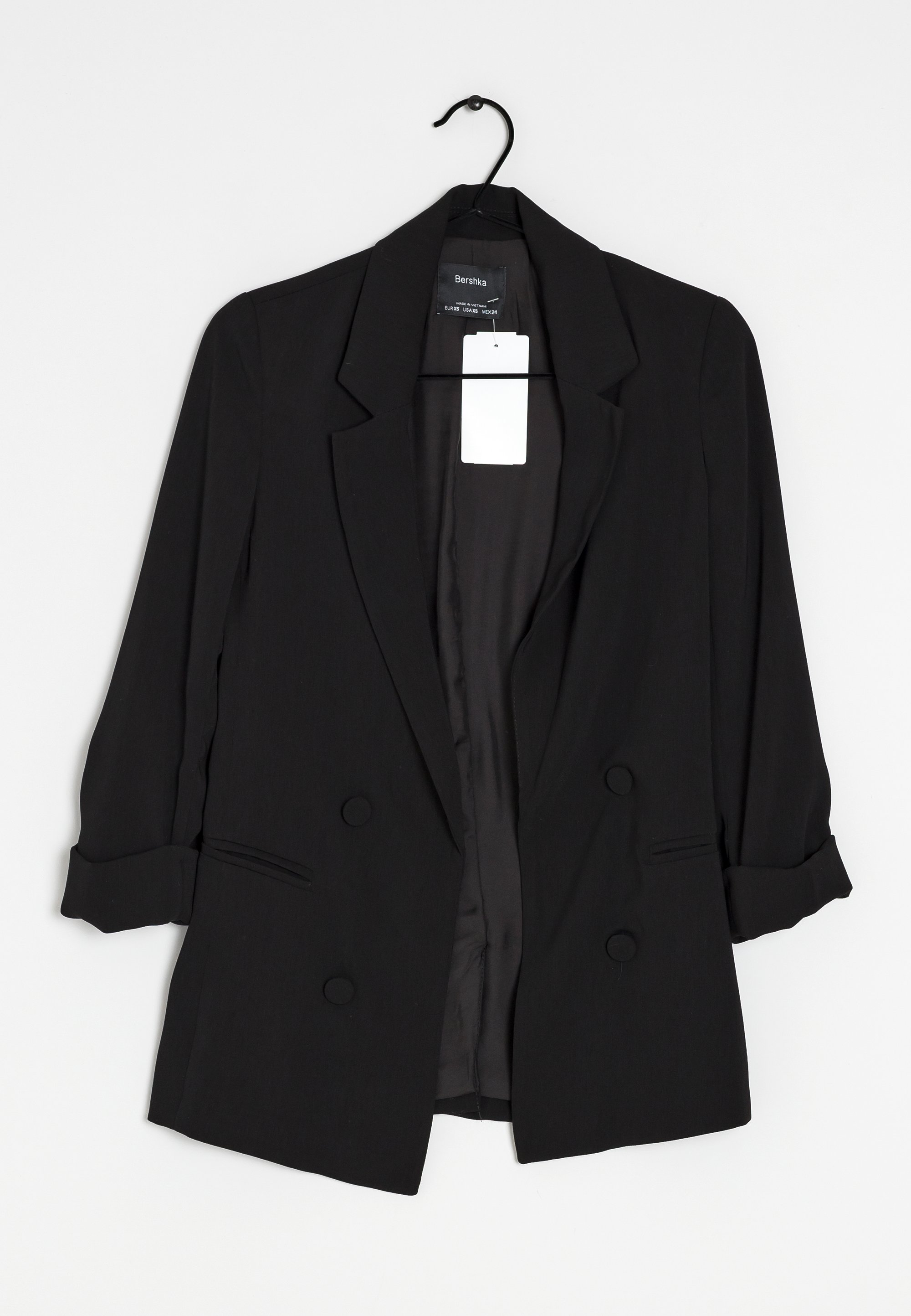 Bershka Blazer black/negro (Segunda mano)