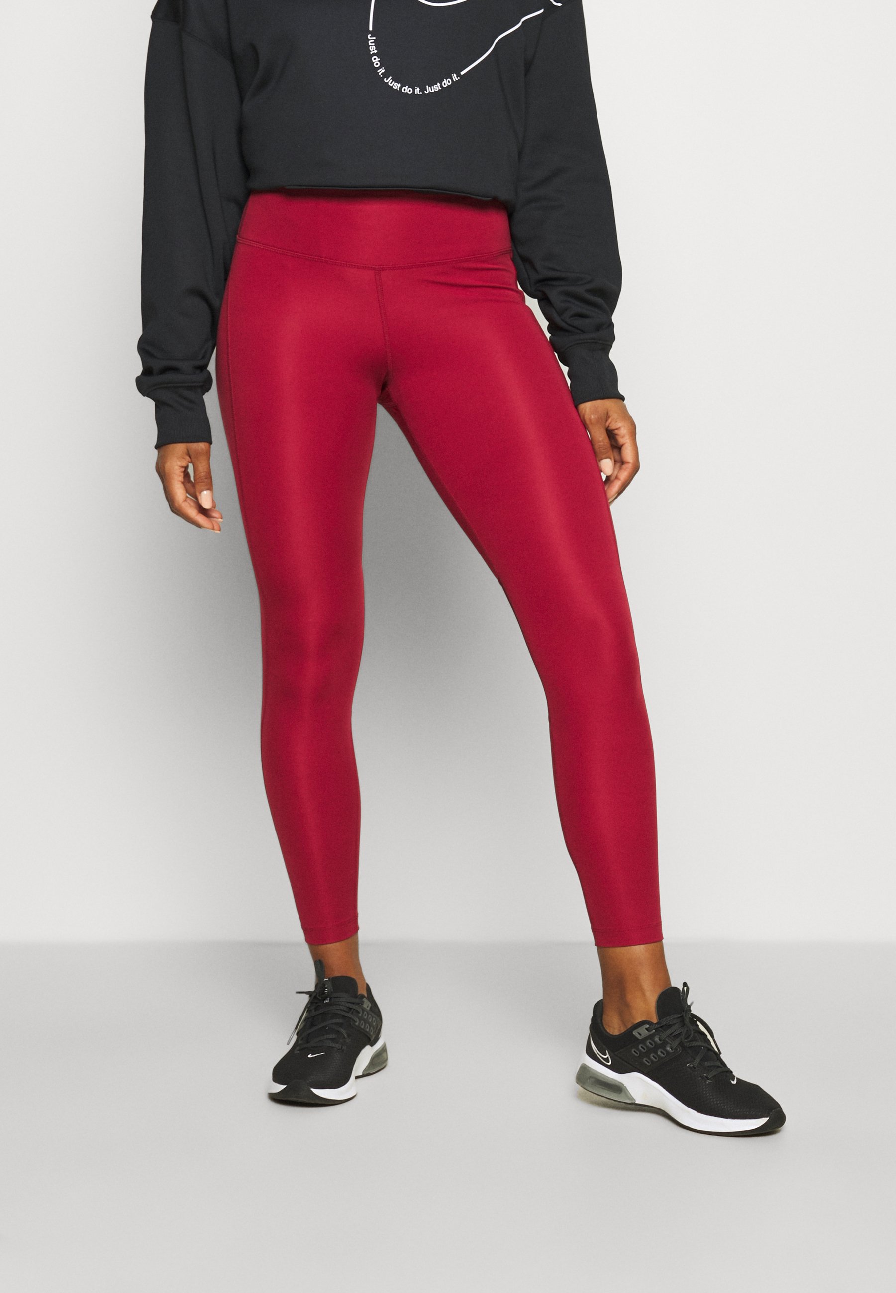 Nike Performance FAST - Legging - pomegranate/dark beetroot/reflective  silver/rood - Zalando.nl